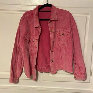 Pink corduroy jacket